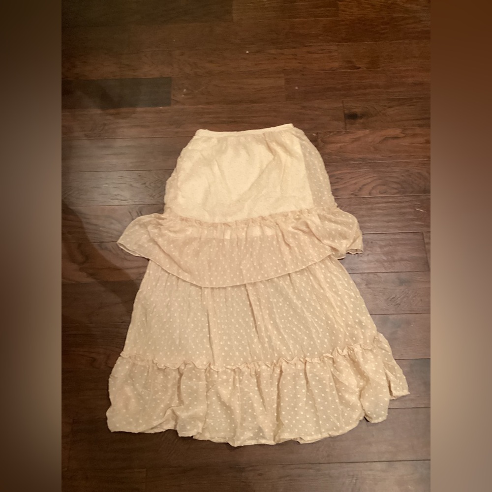 Pinkish tan Ankle length skirt size medium